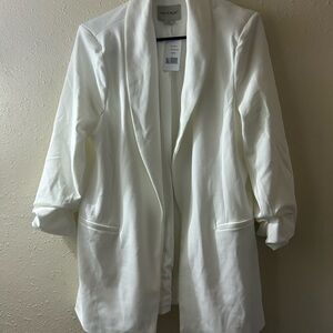 Elegant White Blazer by Emory Blue